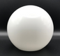 New 5" Clear Over Opal White Glass Neckless Ball Pendant Shade, 3" Top Opening