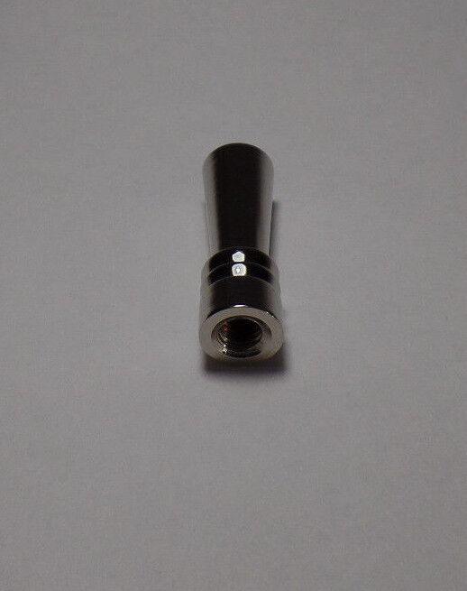 New Nickel Plated Deco Style Lamp Finial , 1/4 - 27F, 1 7/16" ht. #NF085N - Stone Door Lamps