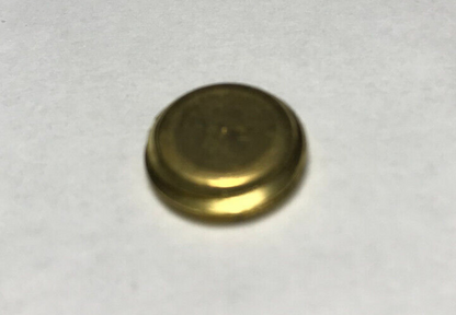 New Unfinished Brass Slotted Plug or Cap, 1/4M Thread, (1/2" Diameter),#BP174U
