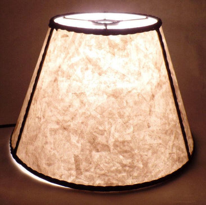 6" x 12" x7 1/2" Parchment Color Empire Style Mica UNO Bridge Floor Lamp Shade - Stone Door Lamps