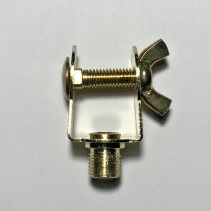 New Bridge Arm Swivel Bracket Lamp Socket Cap Adapter With Brass Plated Finish - Stone Door Lamps