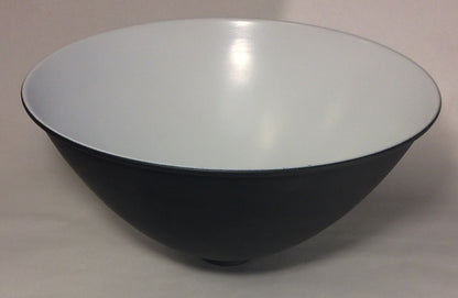 2 1/4" X 12" Satin Black Industrial Style Metal Dome Pendant Lamp Shade #IS353BK