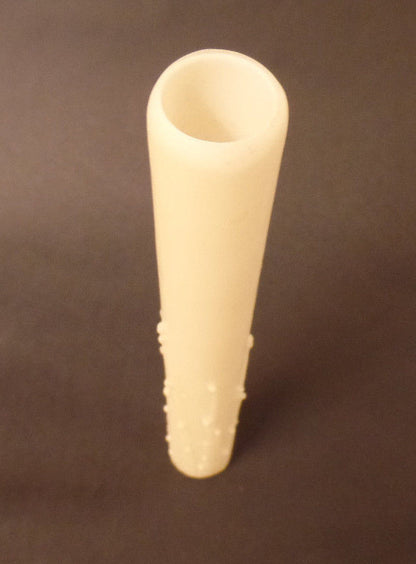 NEW 10" IVORY PolyBeesWax Chandelier Candelabra Candle Cover with DRIPS  CC905I