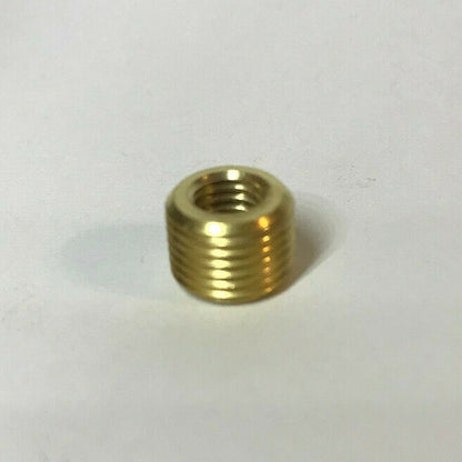 New Brass Headless Reducer Lamp Part, 1/8M(3/8") to 1/4-27F(1/4") Hole, #BR915