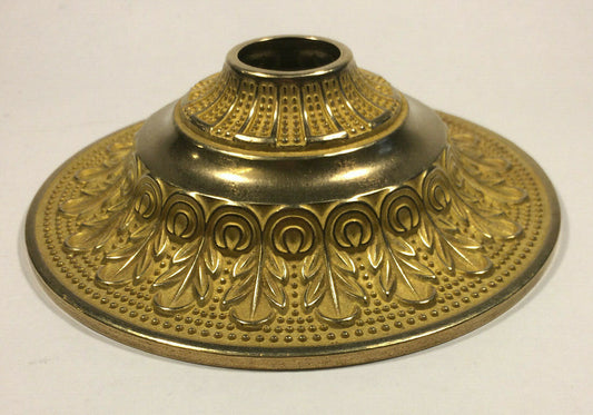New Die Cast Brass Screw Collar Fixture Canopy, Hole Slips 1 1/16", 6" Diameter