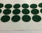 New Lot of 100, 3/4" Green Felt Dots W/ Adhesive Backs For Lamps, Etc. #100GF199