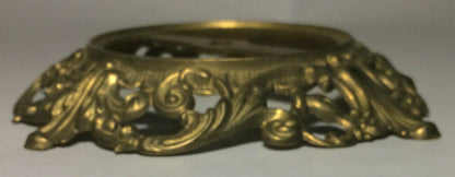 New Die Cast Unfinished Brass Victorian Style Lamp Base, 7 3/8" Diameter #BB005U