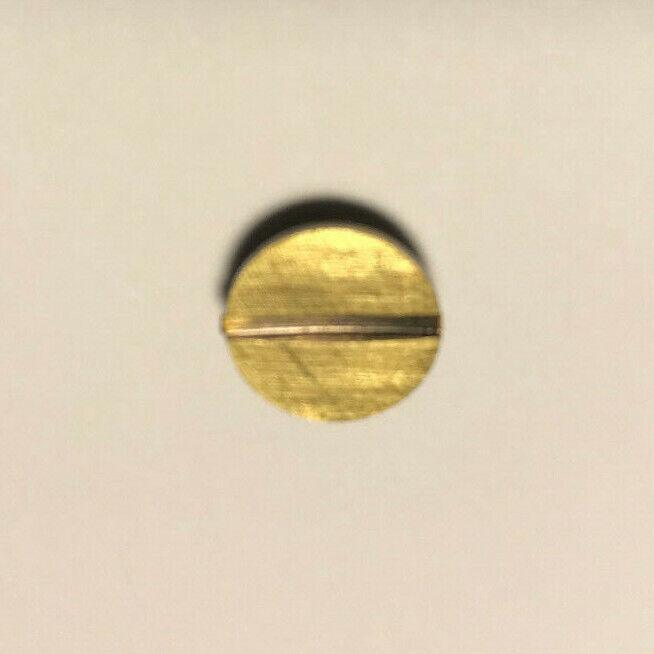 New Antique Brass Finish Slotted Plug or Cap, 1/8M Thread, 11 mm wide, #BP175A - Stone Door Lamps