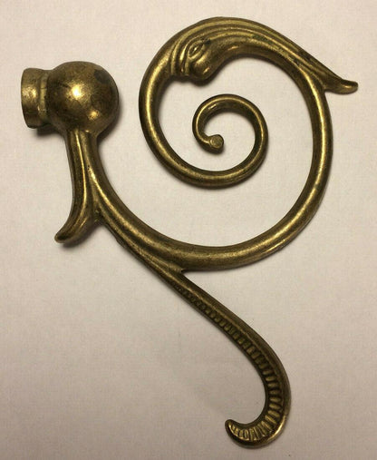 New Cast Brass Lamp Arm Back, 4 1/2" Ht. x 3 5/8", 1/8Fx1/8F (3/8") #AB489U - Stone Door Lamps