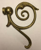New Cast Brass Lamp Arm Back, 4 1/2" Ht. x 3 5/8", 1/8Fx1/8F (3/8") #AB489U - Stone Door Lamps