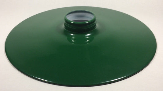 New 14" Flat Green Metal Industrial Style Pendant Shade, Porcelain Enamel Finish
