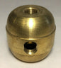 New Large Turned Brass 2 Pc. Cluster Body, 2 Light, 1/8F Tap, Unfinished #CB450A - Stone Door Lamps