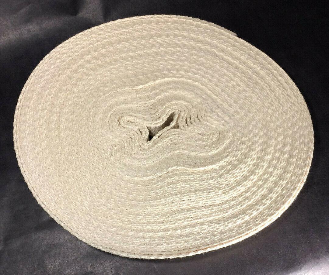 New 1 1/2" Wide Flat Cotton Oil Lamp Wick For #3 Burners Sold By The Yard #WY914 - Stone Door Lamps