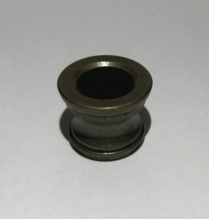 New Turned Brass Lamp Neck, Antique Brass Finish 1/8 IP Slip, 11/16" Ht. #BN949A - Stone Door Lamps