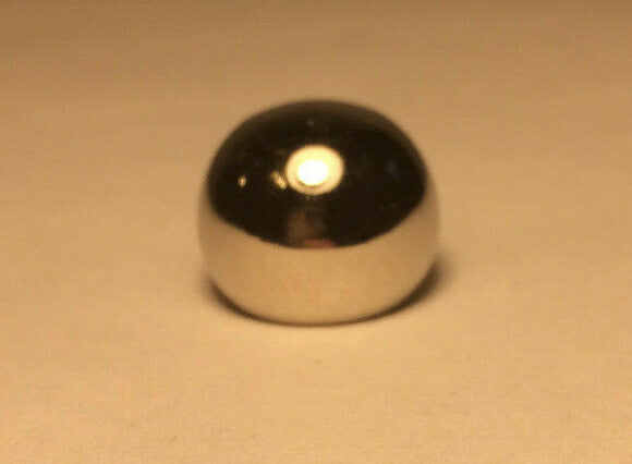 New 1/2" Diameter Brass Ball Finial, Cap, Nickel Plated, 1/8F Tap #BF183N