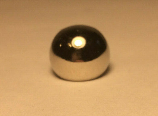 New 1/2" Diameter Brass Ball Finial, Cap, Nickel Plated, 1/8F Tap #BF183N