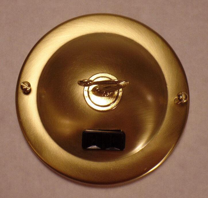 New 4 3/4" Diameter Brass Plated Chandelier Ceiling Canopy w/ Electrical Outlet - Stone Door Lamps