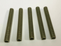 Lot Of 5, 2 1/2" ,1/8 IP Zinc Plated Steel Lamp Nipples 3/8" O.D. Rust Resistant - Stone Door Lamps