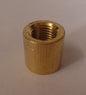 New Heavy Brass Nipple & Pipe Coupling, Unfinished Brass, 3/4" ht., 1/4F #BC877U