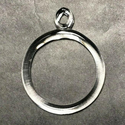 New 1 5/8" Clear Crystal Ring Hanger With Pinhole For Chandelier Arm, #CR747 - Stone Door Lamps