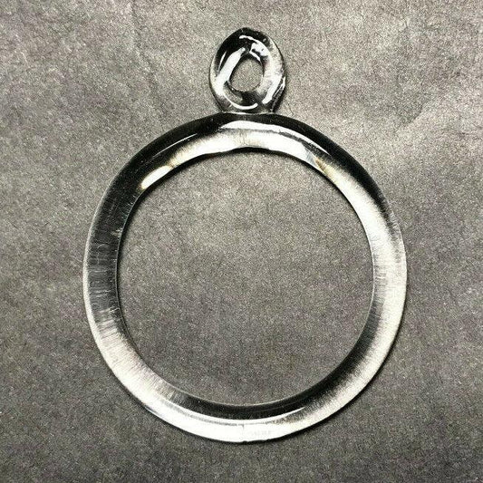 New 1 5/8" Clear Crystal Ring Hanger With Pinhole For Chandelier Arm, #CR747 - Stone Door Lamps