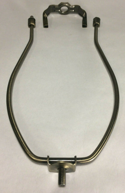 New 7 1/2" Lamp Harp w/ Antique Brass Finish, Heavy Weight, Protective Coating