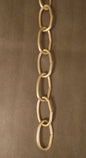 New 3' Antique Brass Finish 8 Gauge Steel Chandelier Fixture Oval Lamp Chain