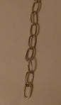New 3' Nickel Plated 10 Gauge Steel Chandelier Fixture Oval Lamp Chain #FC995N