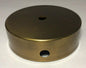 New 4" Diameter Modern Style Solid Spun Brass Lamp Base w/ Antique Finish BB059A - Stone Door Lamps