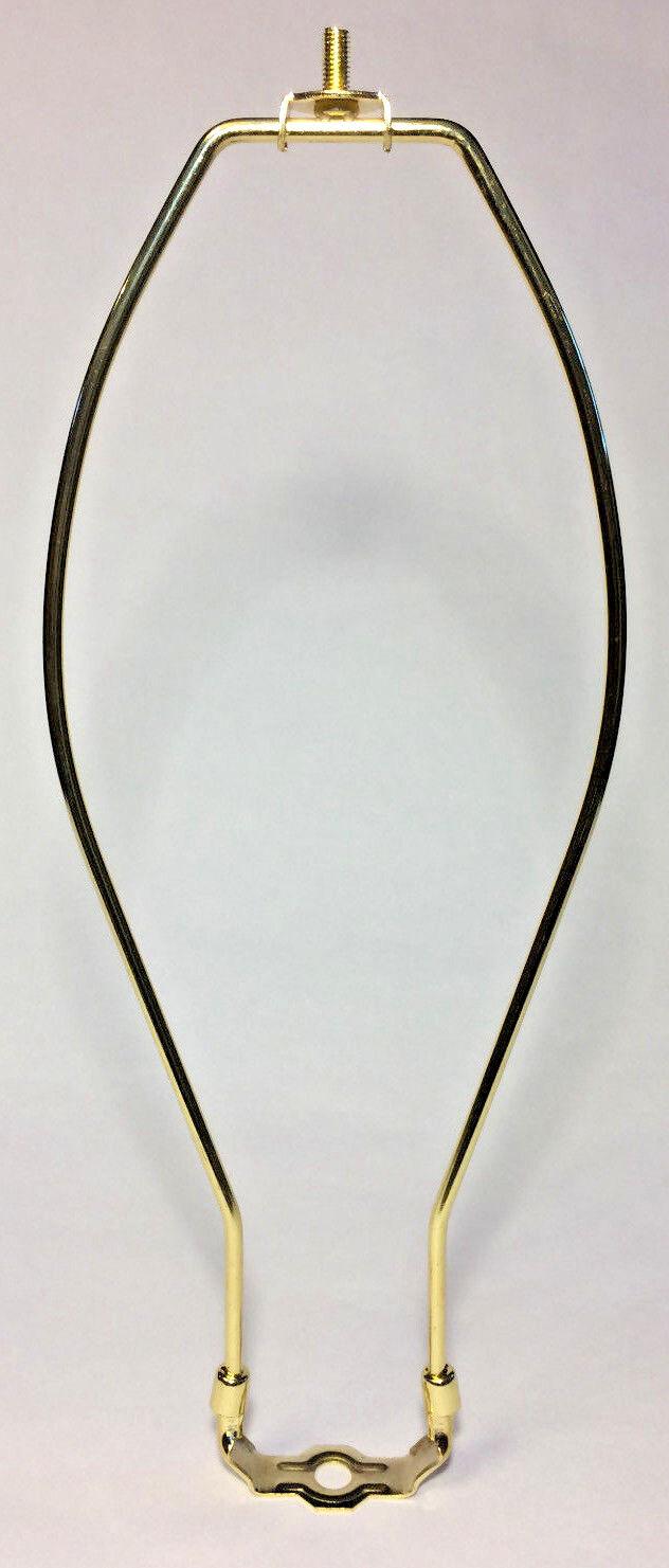 NEW 12" Brass Lamp HARP Shade Holder w/Base for Lamp Repair, Heavy Duty #HAR50 - Stone Door Lamps