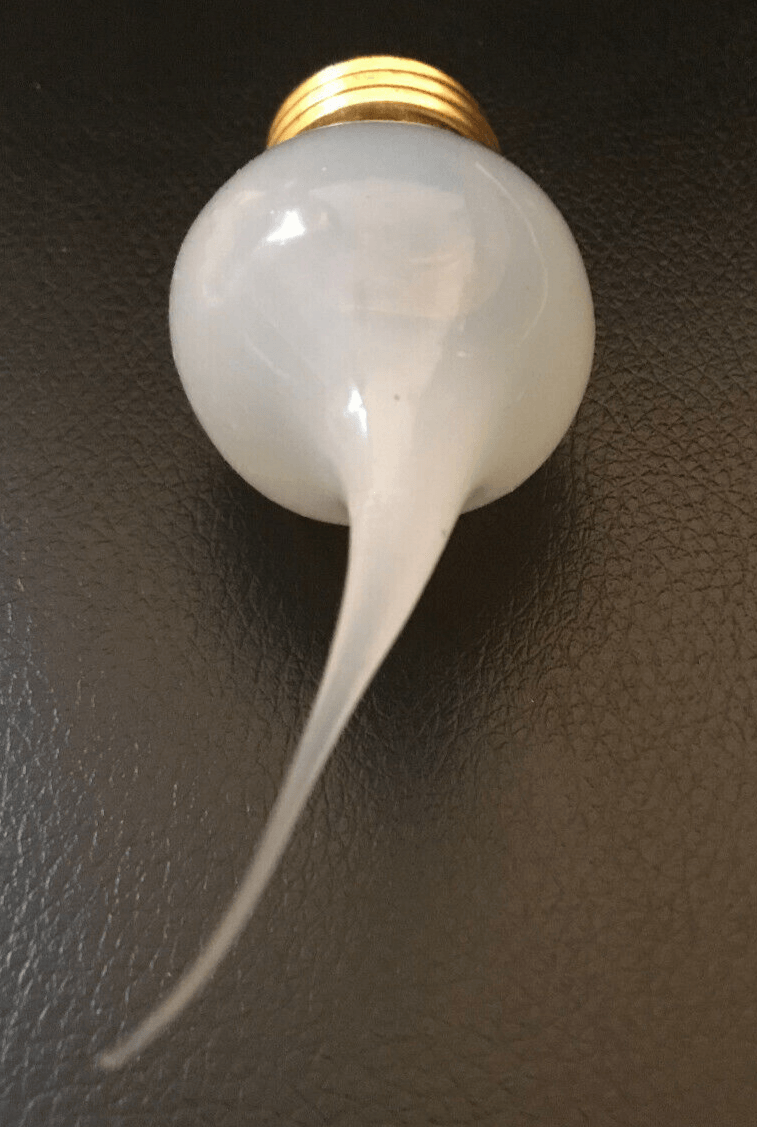 New 7 1/2 Watt Silicone Tipped Light Bulb, Standard Base, 4 1/2" Height #LB103 - Stone Door Lamps
