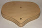 New 7"x9" Oval Figurine Lamp Base, Unfinished Sanded Hardwood 1/8IP Slip #WB273U - Stone Door Lamps