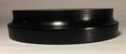 New 5.5" Modern Style Black Wooden Lamp Base w/ Wire Way Hole, Tapered Edge 304B - Stone Door Lamps