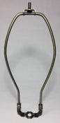 9" Antique Finish Heavy Brass Lamp HARP Shade Holder + Base for Lamp Repair - Stone Door Lamps