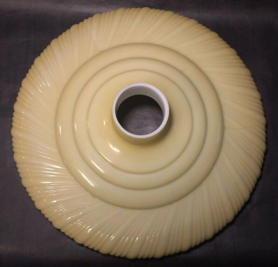 New 16" Raised Rib Swirl Nu - Gold Torchiere Floor Lamp Shade, 2 3/4" Fitter TS031 - Stone Door Lamps