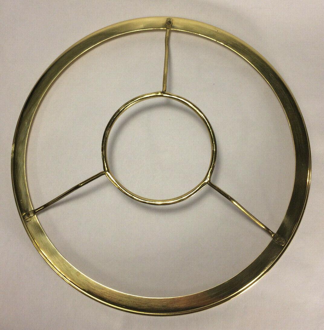 New 10" Fitter Solid Brass Shade Ring Holder For Top Gallery of Aladdin Burner - Stone Door Lamps
