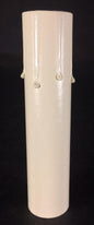 4" WHITE IVORY Paper Board Chandelier Candelabra CANDLE COVER with DRIPS CC979I - Stone Door Lamps