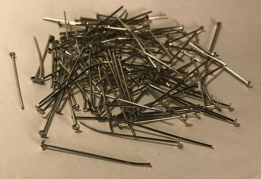 New 1" Chandelier Crystal Prism Pins With Head, Chrome Finish, 1 oz., 230 pcs - Stone Door Lamps