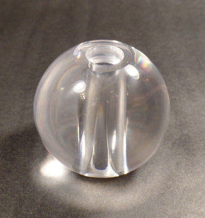 New 2 1/2" Clear Round Acrylic Sphere Lamp Break, 5/8" Diameter Flat Seating 274