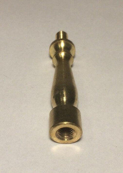 NEW 2" HEIGHT TURNED BRASS LAMP SHADE FINIAL RISER - Unfinished Brass RIS87U - Stone Door Lamps
