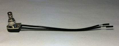 New On/Off Rotary Canopy Switch With Nickel Plated Knob, 6" Wire Leads #RS400N - Stone Door Lamps