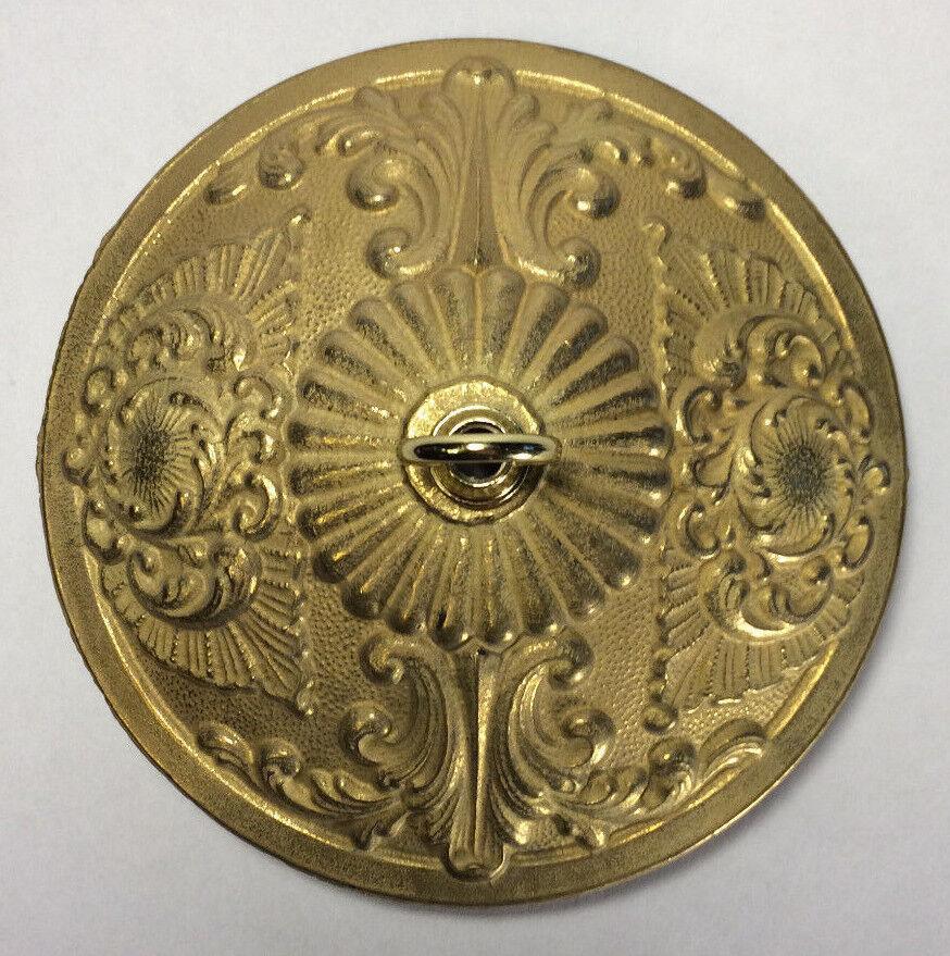 Victorian Style Die Cast Brass Ceiling Canopy, 5 1/2" diameter, Unfinished C808U