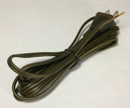 NEW 8' Antique Bronze Lamp Cord Set, 18/2 Plastic Covered, SPT - 1,U.L., #CS716 - Stone Door Lamps