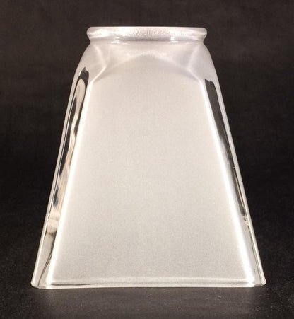 NEW 2 1/4" fitter FROSTED Sandblast GLASS MISSION FLARED FIXTURE LAMP SHADE - Stone Door Lamps