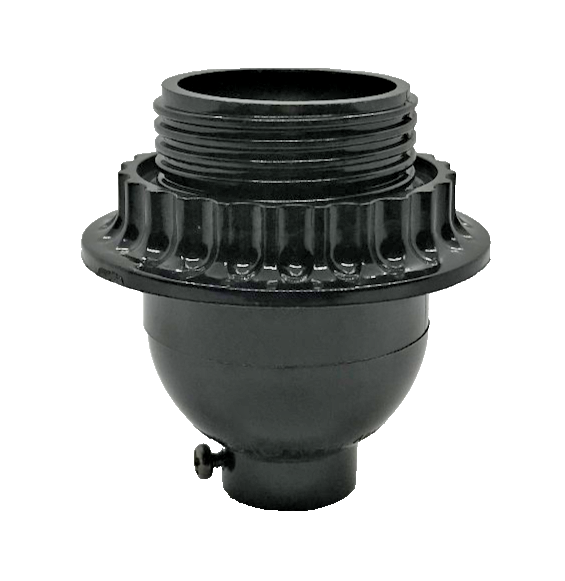 New Phenolic On/Off Short Keyless Lamp Socket With Threaded Shell & Ring #SO687