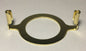 New Brass Plated Harp Base For GU-24 And Nord Sockets, 1 9/16" I.D., #HB773