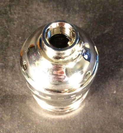 Brass Short Keyless Early Electric Industrial Style Nickel Uno Lamp Socket #290N - Stone Door Lamps