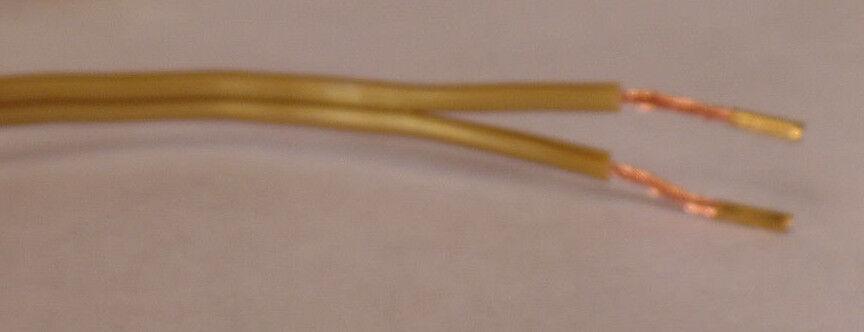 NEW 8' Unfinished Brass 18/2 Plastic Covered Lamp Cord Plug Set SPT - 1,UL, #CS717 - Stone Door Lamps