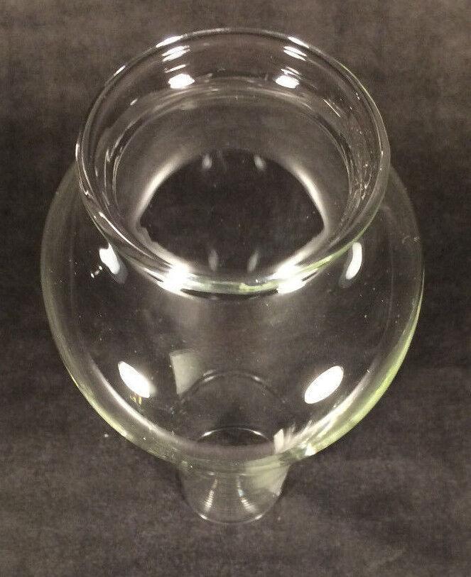 2 3/8" x 8 1/4" OIL LAMP Clear Glass LIP FITTER CHIMNEY Miller P&A Burner CH801