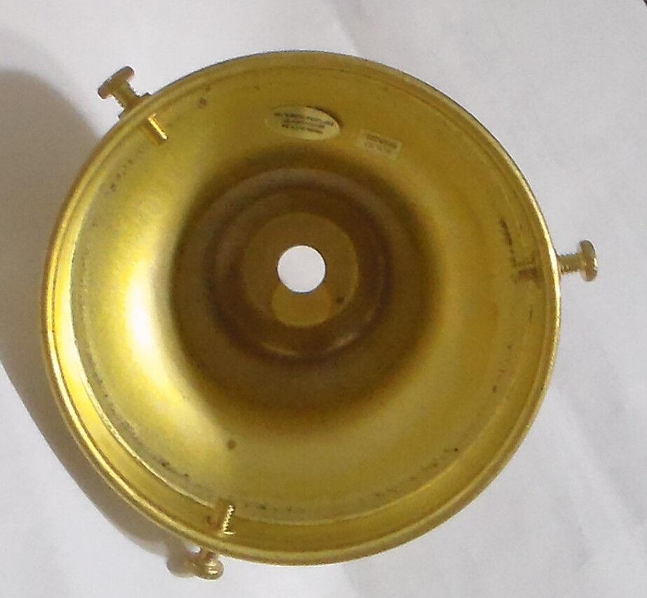 NEW 3 1/4" Fitter Unfinished Brass Fixture OIL Lamp Shade Holder Bell #SHH62U